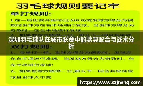 深圳羽毛球队在城市联赛中的默契配合与战术分析
